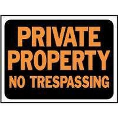 New Lot (10) Hy-ko 3025 Private Property No Trespassing Signs 0111252