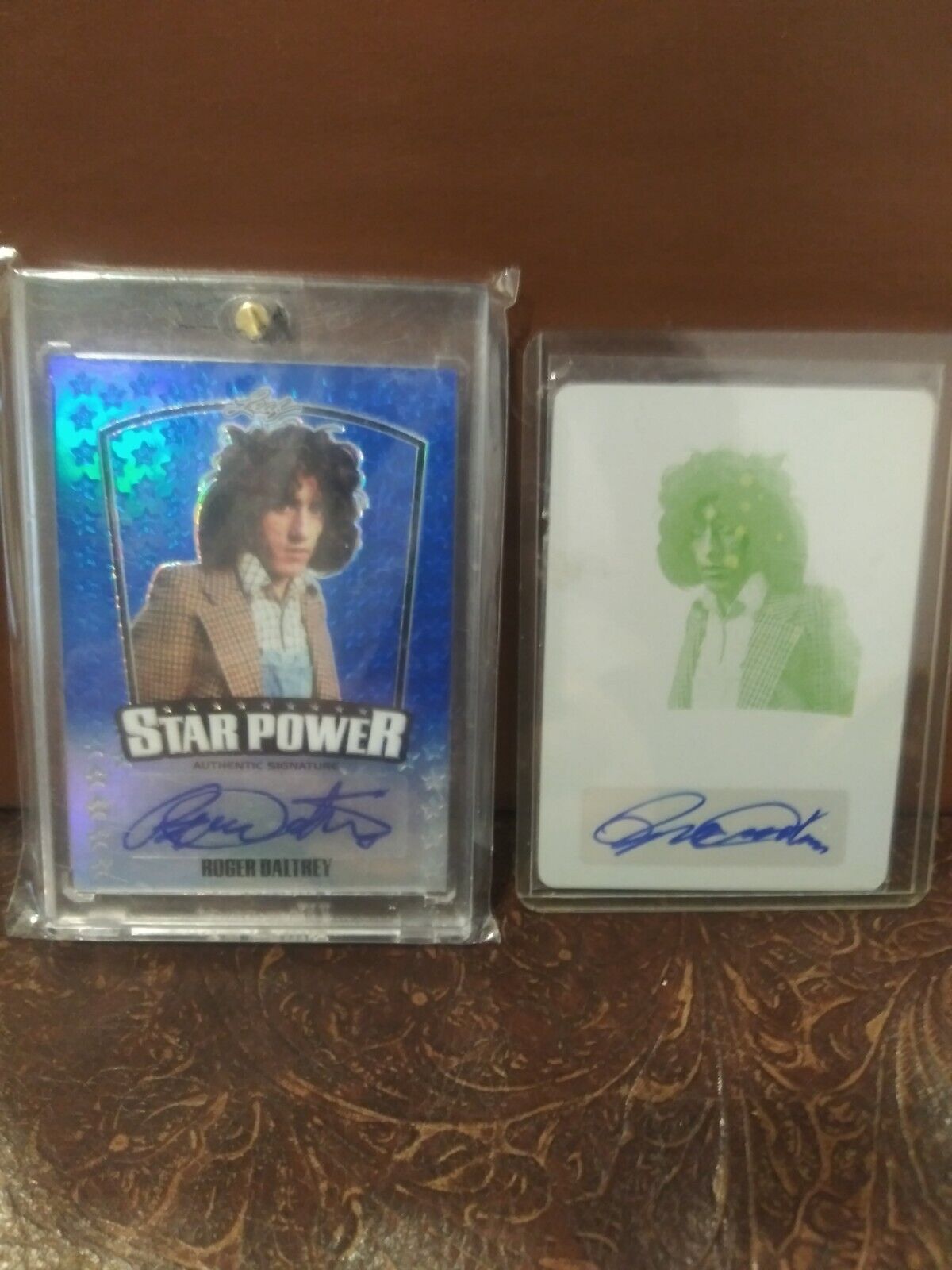 2015 Leaf Pop Century Star Power Roger Daltrey 2 Card Lot 1/1 & 13/20