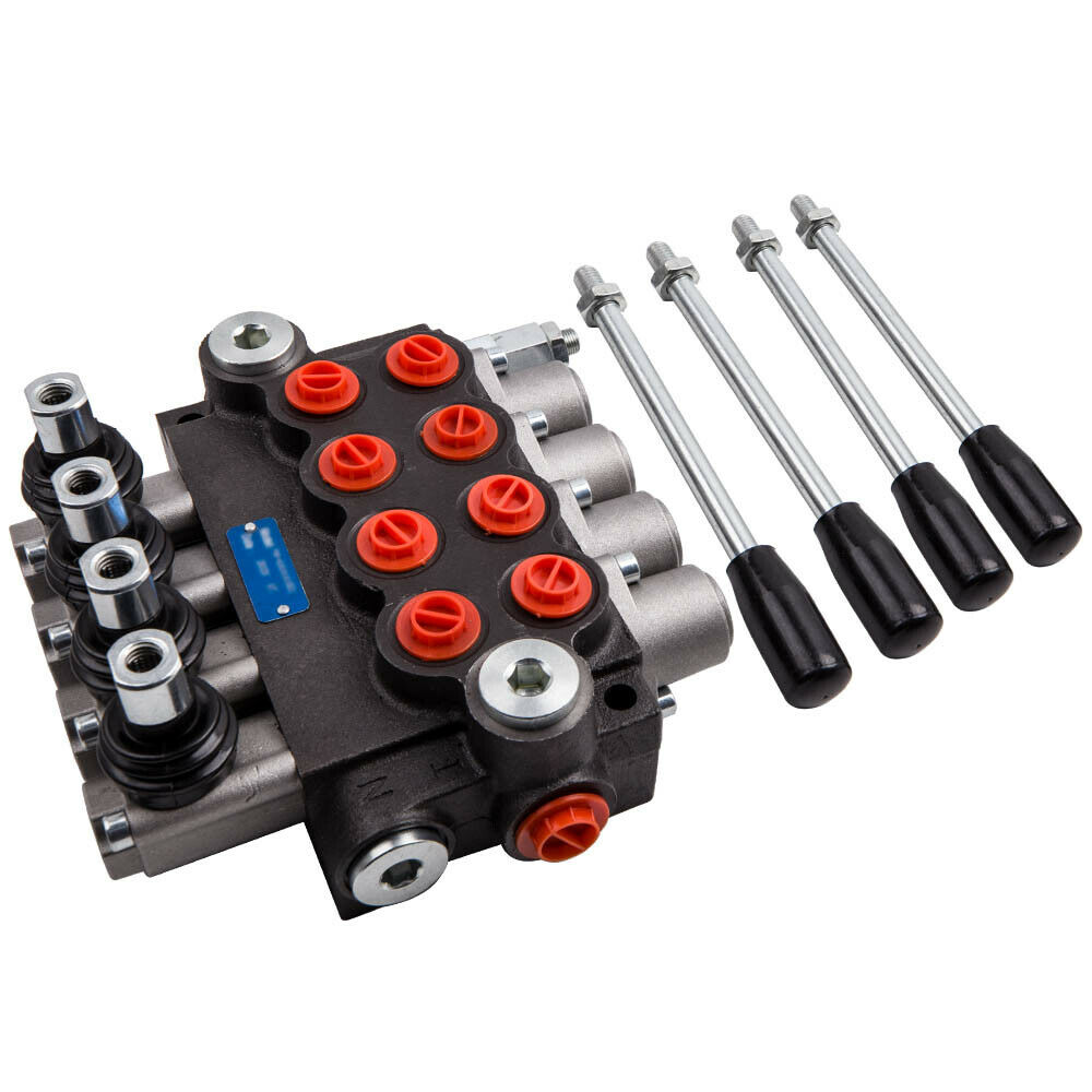 4-spool Hydraulic Directional Control Valve 11 Gpm Double Acting Cylinder