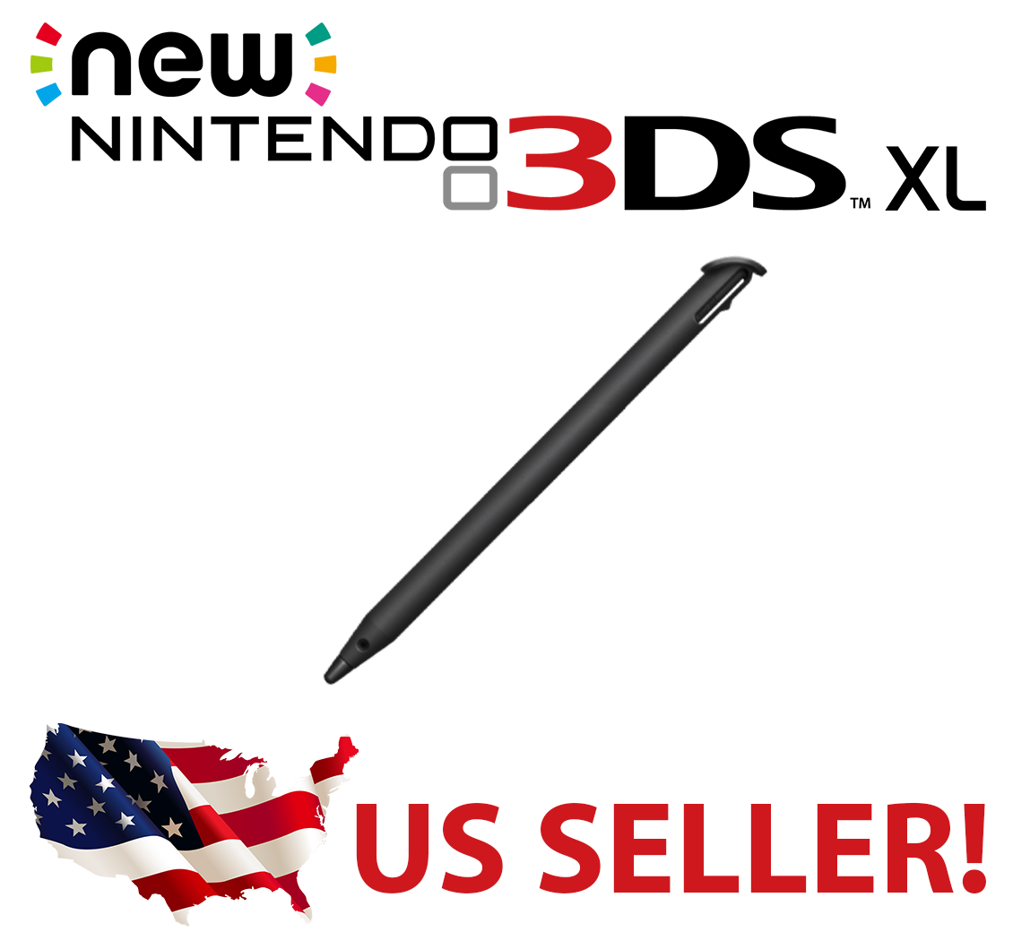 - ̗̀ NEW  ̖́- Nintendo 3DS XL Black Plastic Touch Screen Stylus Pen *US SELLER!*