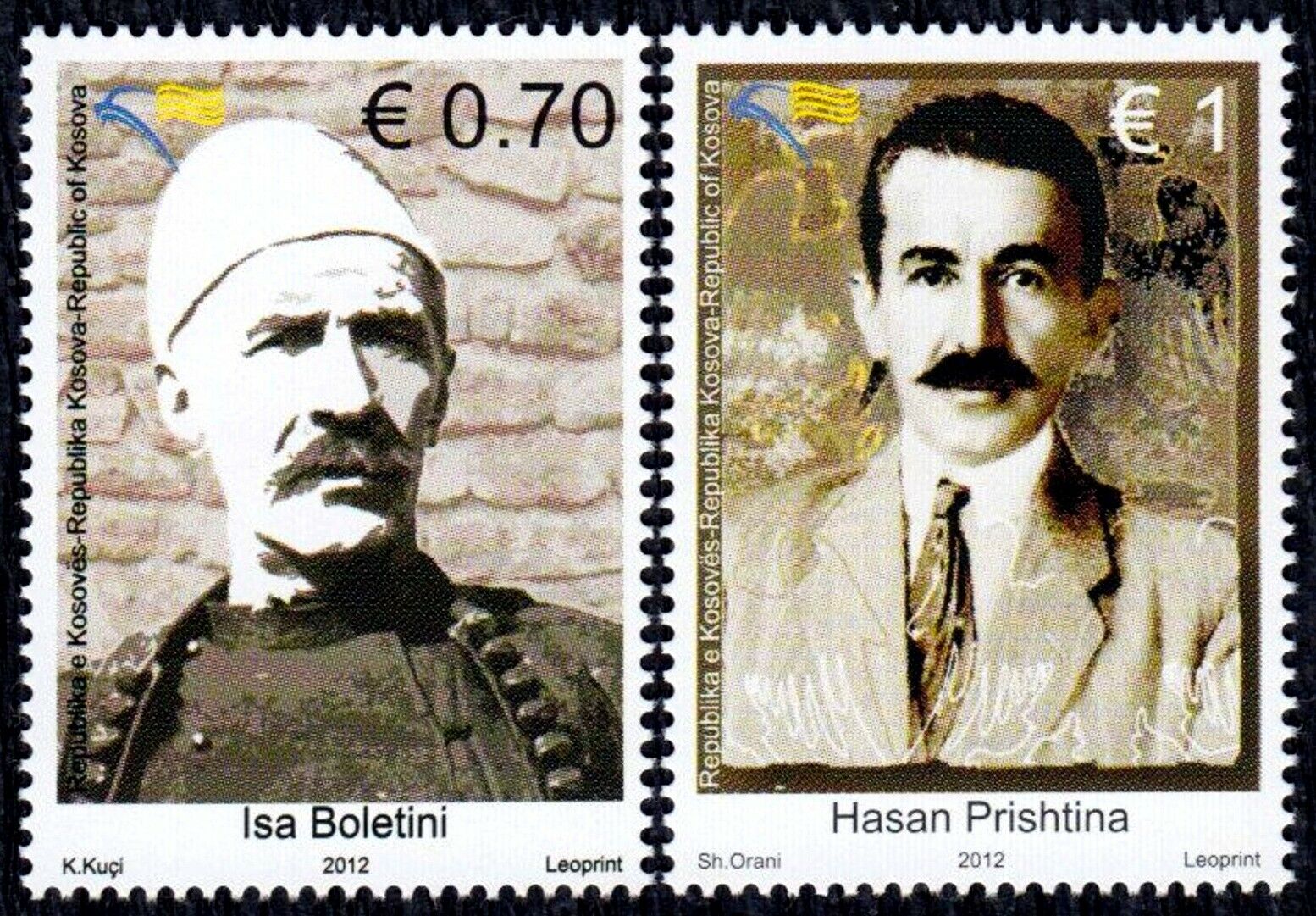 Kosovo Stamps 2012. 100 Anniversary Of National Revolution. Set Mnh