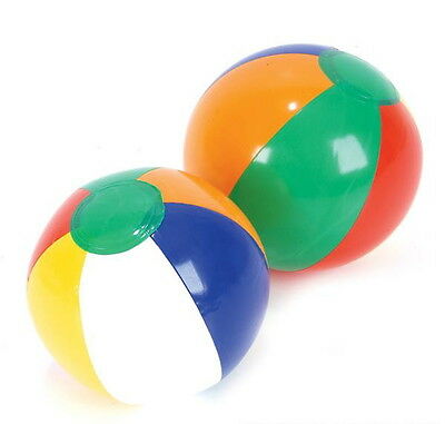 Lot Of 12 Mini Multicolored Beach Balls 5" Beachball Ball Pool Party Free Ship!!