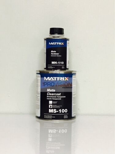 Matrix MATTE CLEAR COAT/FLAT SATIN FINISH MS-100 (Quart Kit with Activator)