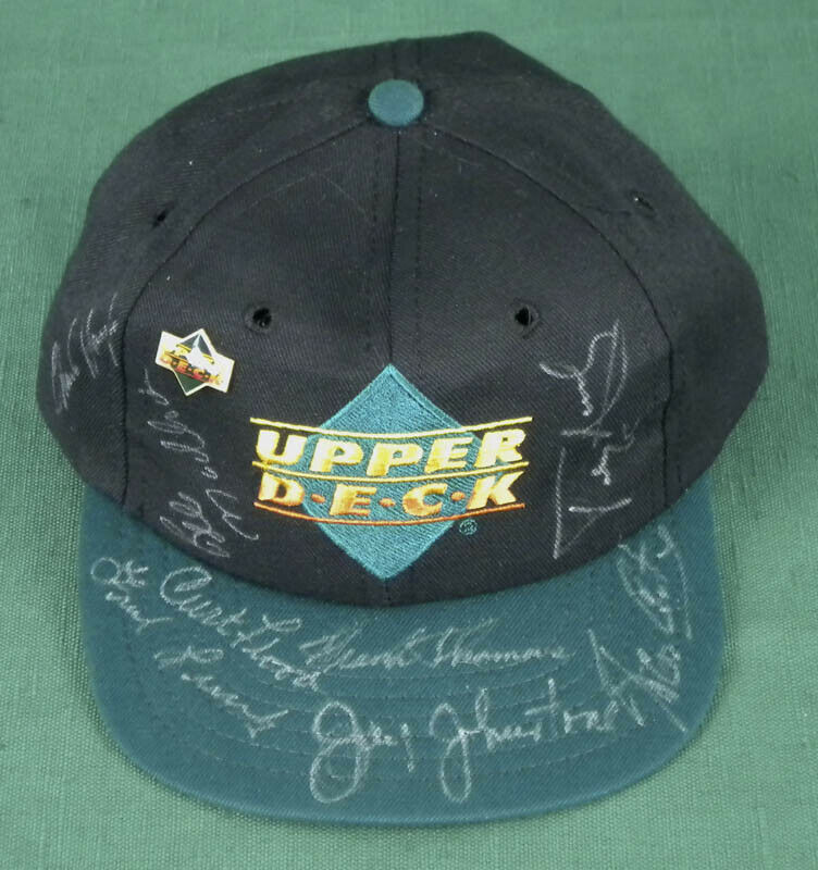 Curt Flood - Hat Signed With Co-signers