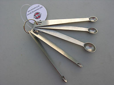 Usa Seller  Mini Measuring Spoons 5 Pieces Stainless Steel Free Shipping Us Only
