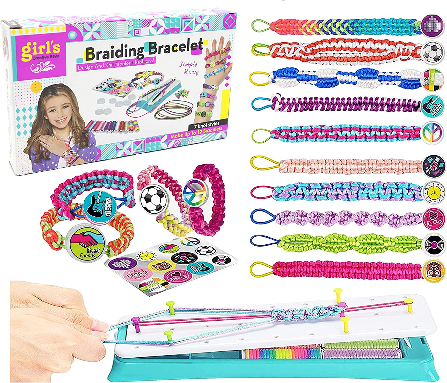Friendship Bracelet Making Kit For Girls,diy Jewelry Arts Craft Gifts Toys,trave