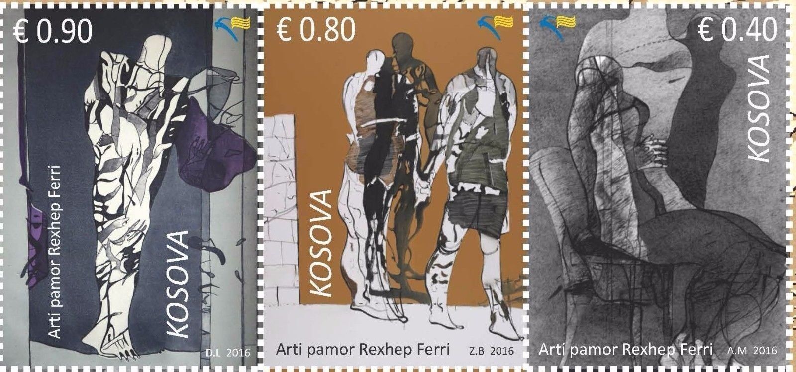 Kosovo Stamps 2016. Visual Art - Rexhep Ferri. Set Mnh.
