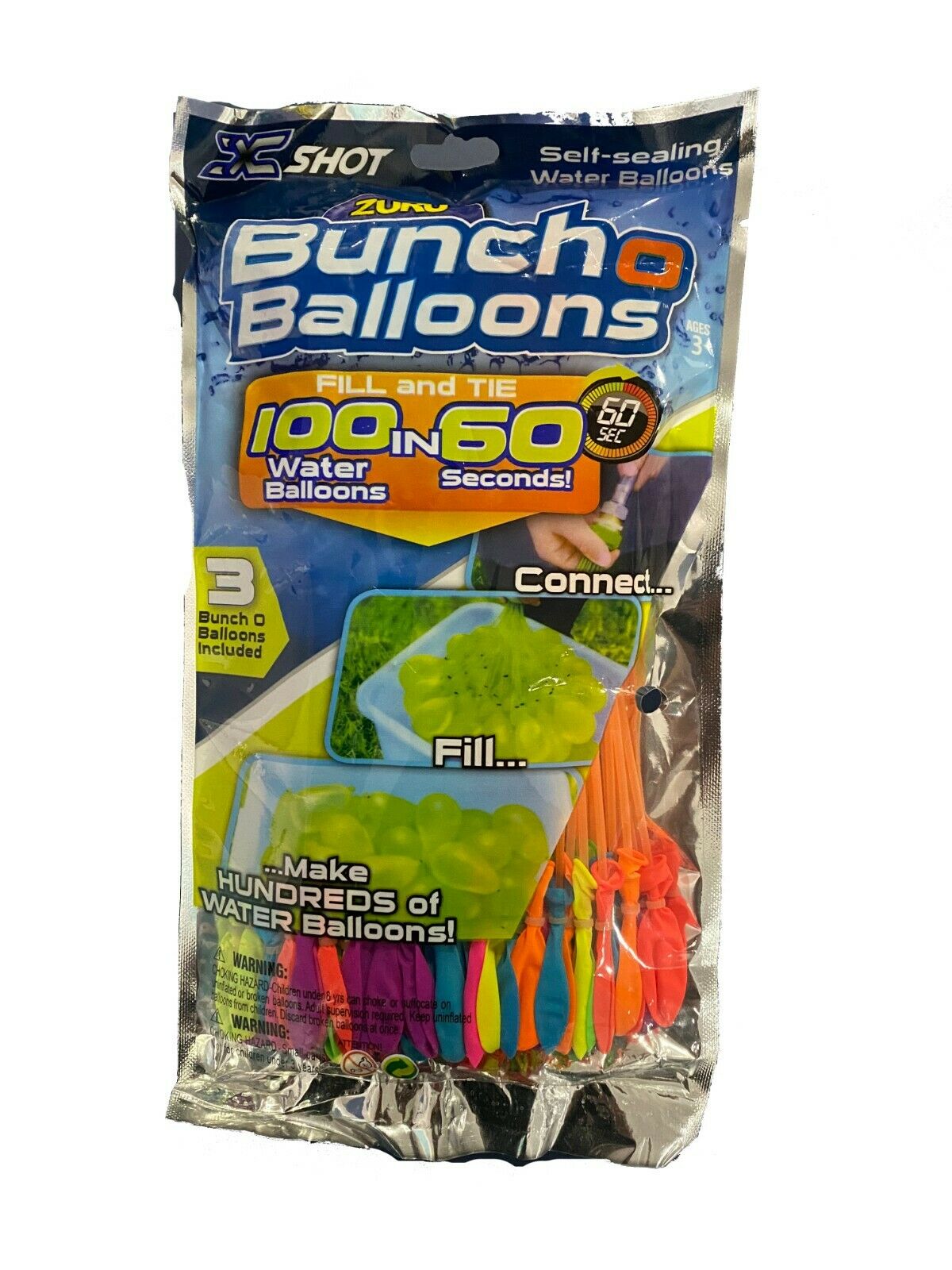 Zuru Bunch O Balloons 1 Package Of 100 Self Sealing Water Balloons Free Shipping