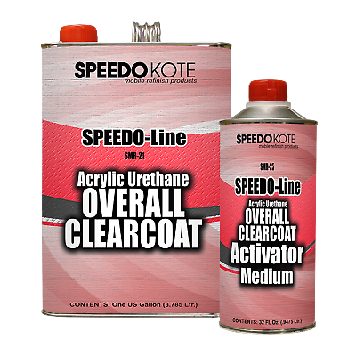 Automotive High Gloss Clear Coat Urethane, SMR-21/25 4:1 Gallon Clearcoat Kit