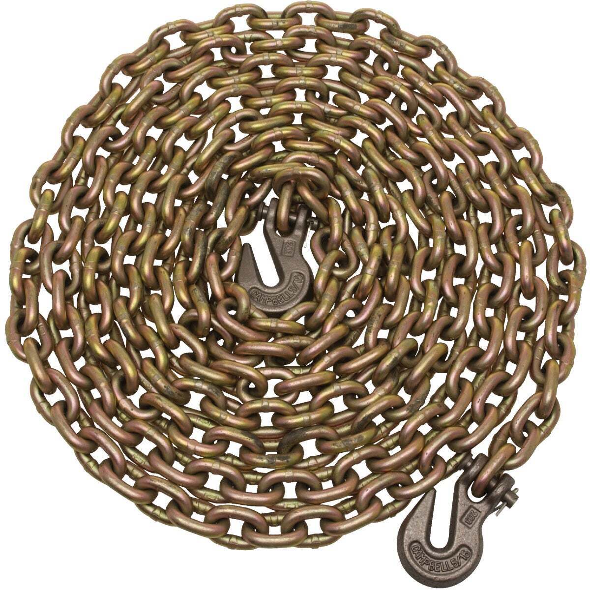 Campbell 3/8 In. 20 Ft. Yellow Chromate Finished Steel Coil Chain T0513698