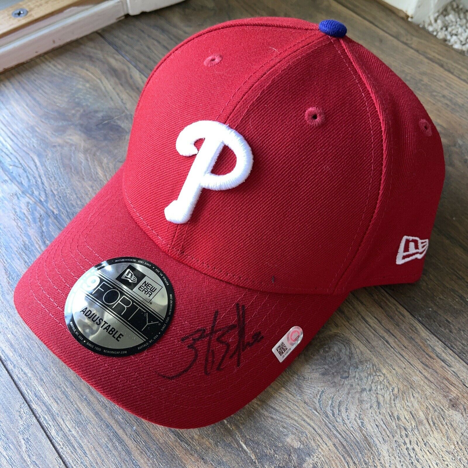 Zack Eflin Signed Auto Autograph Philadelphia Phillies Baseball Hat- Mlb Coa