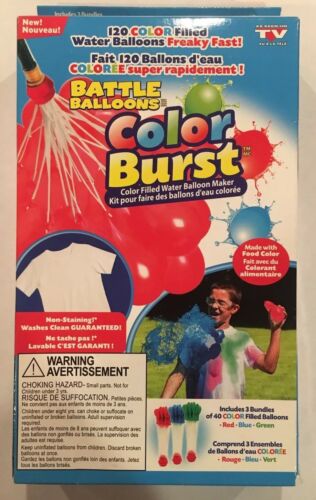 Color Burst Water Balloons (120 Balloons)
