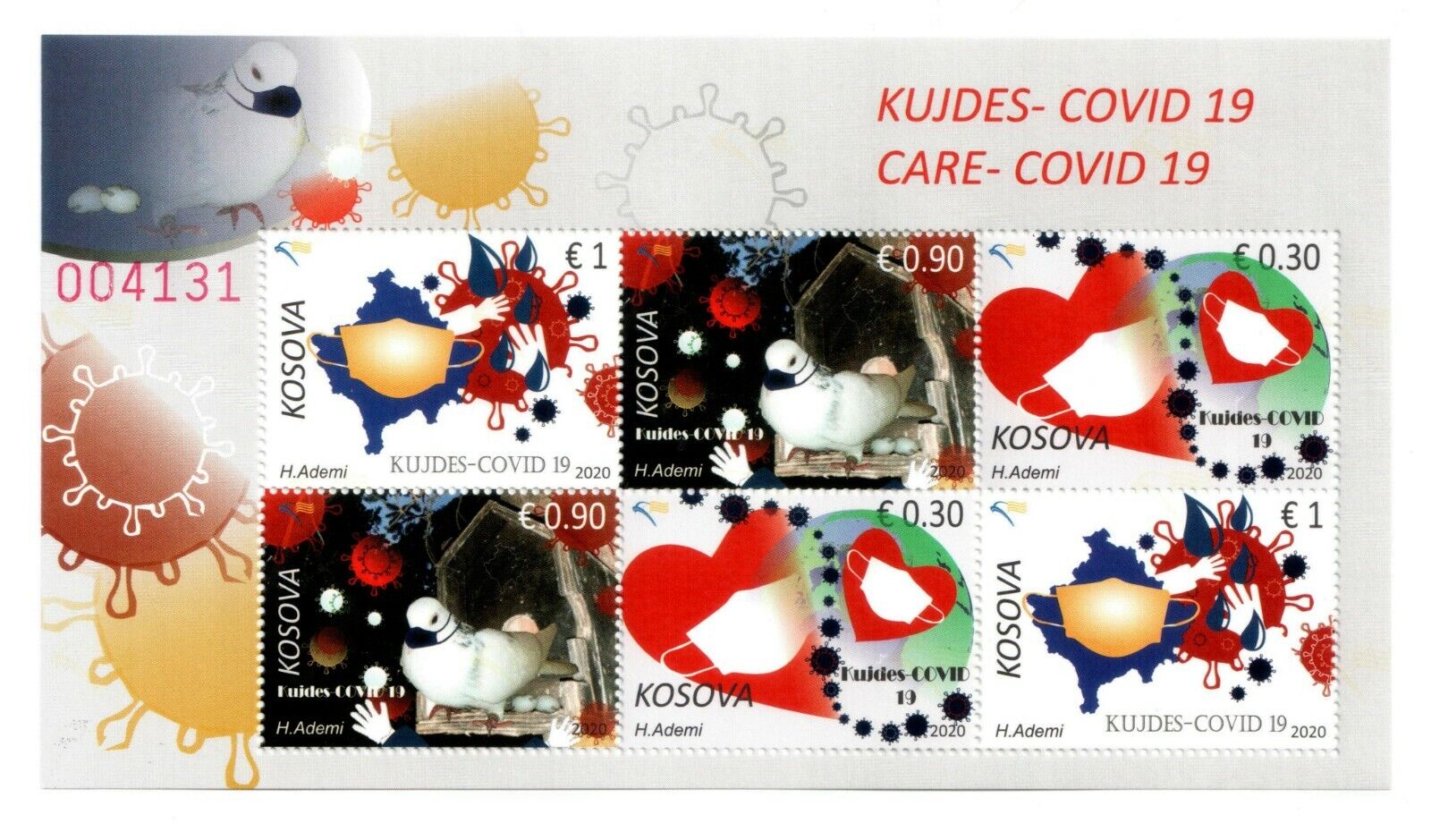 Kosovo Stamps 2020. Pandemic care. Sheet MNH