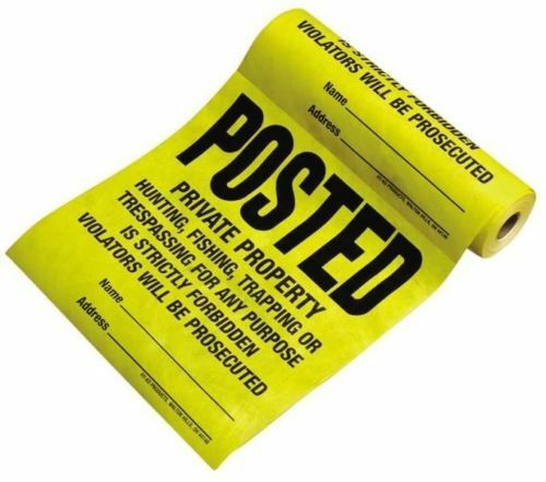 Hy-ko Tsr-100 Brand New 100 Count Roll Sign Tyvek Posted 12x12 Signs Sale