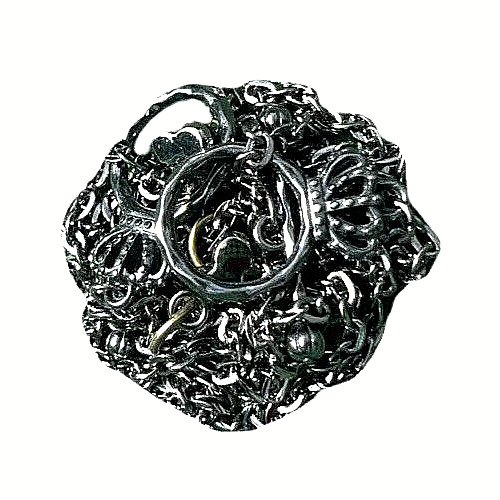 16” Gunmetal Bone Chain Necklace
